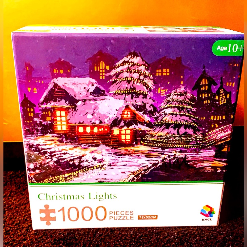 New Christmas lights 1000 Piece Puzzle for Age 10 plus